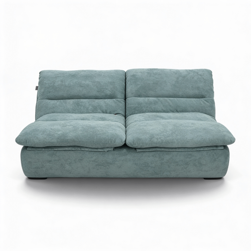 Canapé compressé Salon Séjour Nuvia Double 2 places Vert sauge