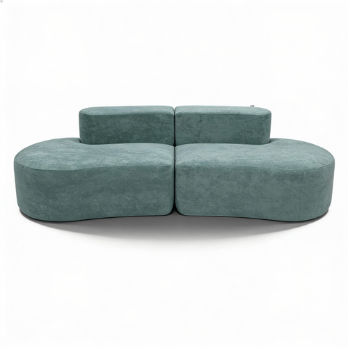 Canapé compressé Fixe Lounge Double 2 places Vert Sauge