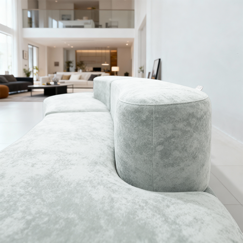 Canapé compressé Fixe Lounge Double 2 places Blanc