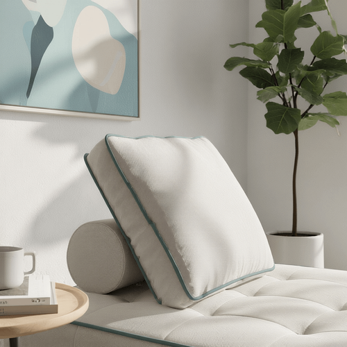 Fauteuil  Compressé Zen 1 Place - Blanc Et Sauge