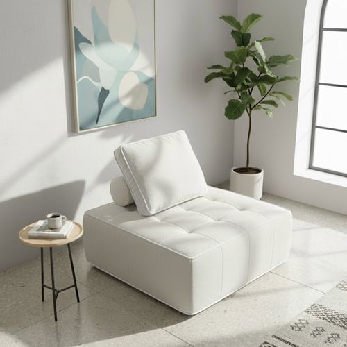 Fauteuil Compressé Zen 1 Place - Blanc