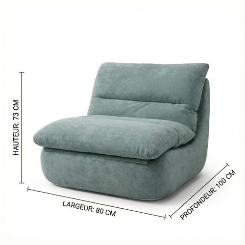 Fauteuil compressé Nuvia 1 Place Bleu