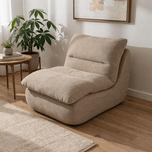 Fauteuil compressé Nuvia - Sable