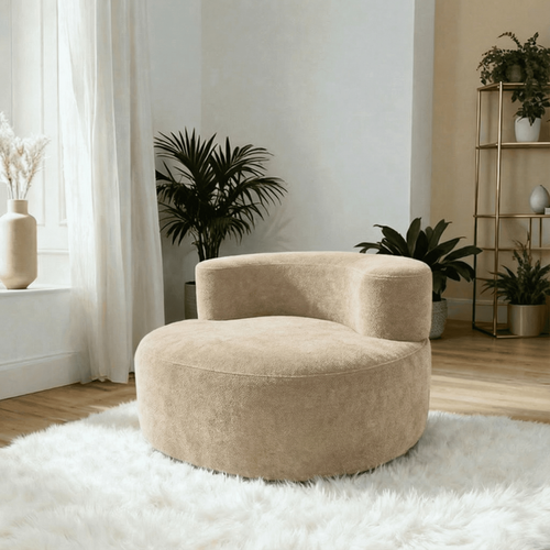 Fauteuil De Salon Compressé Milo 1 Place - Sable