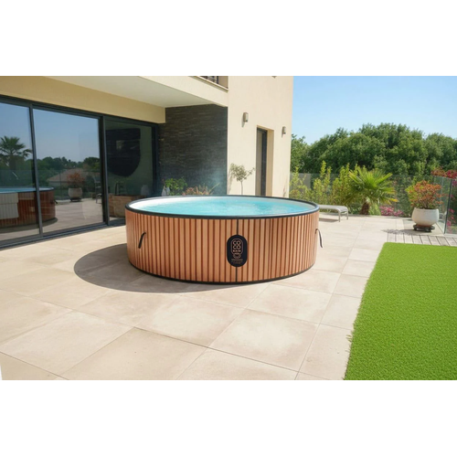 Piscine Copacabanna - Piscine Hors Sol 250cm De Diamètre - Imitation Bois Véritable