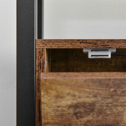 Lit Enfant 90x200 Cm Lit Jeune Avec Tête De Lit De Ragement, Métal + Mdf, Noir