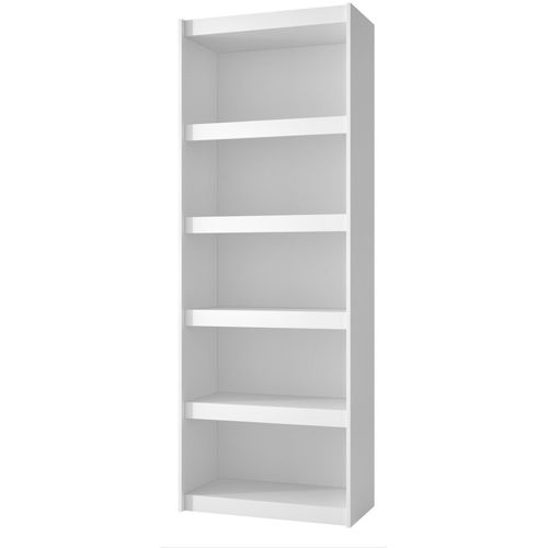Bibliothèque Bookcase Blanc 6 Niches Largeur 70 Cm
