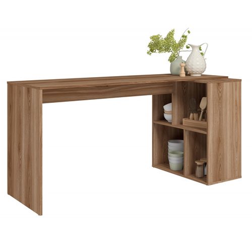 Bureau Et Rayonnage Châtaignier 4 Niches Office