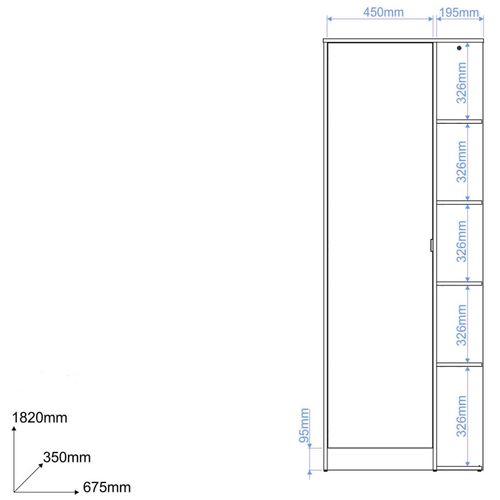 Lingère Meuble à Chaussures 15 Paires 1 Porte 10 Niches Blanc