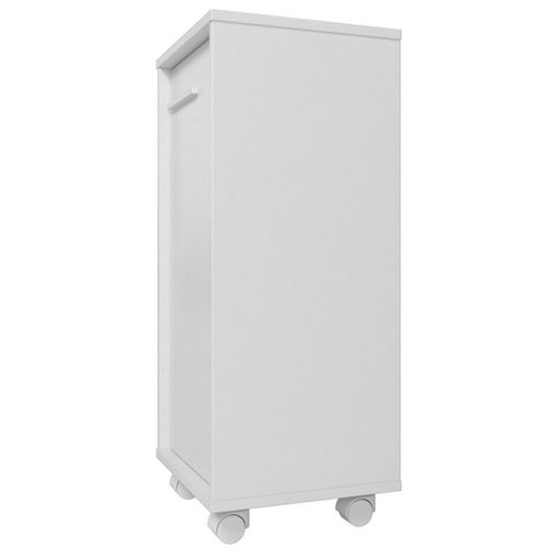 Caisson Roulant De Rangement Blanc 1 Porte H 77 Cm