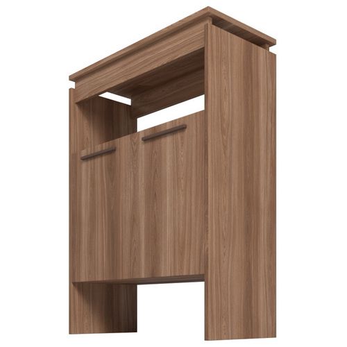 Comptoir Bar 2 Portes 2 Niches Châtaignier Float L 67.5 H 90 P 29.5 Cm