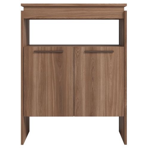 Comptoir Bar 2 Portes 2 Niches Châtaignier Float L 67.5 H 90 P 29.5 Cm