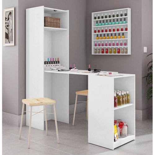 Armoire Et Bureau Gain De Place Blancs