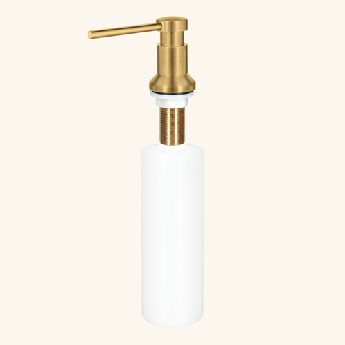 Distributeur Savon Cuisine Encastrable Helika Doré Gold