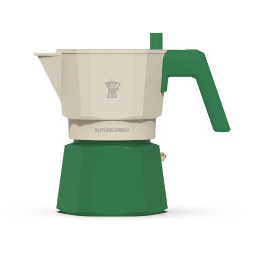 Cafetiere Italienne - Futurexpress - Aluminium - 3 Tasses - Vert