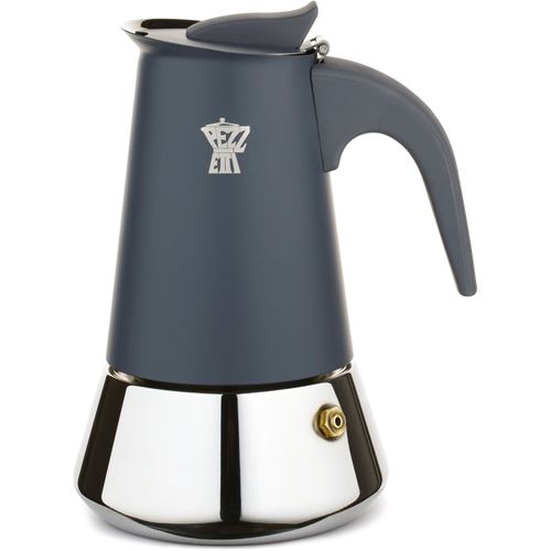 Cafetiere Italienne - Steelexpress - Acier Inoxydable - 6 Tasses - Tous Feux Dont Induction - Bleu