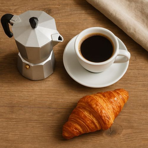 Cafetiere Italienne - Italexpress - Aluminium - 9 Tasses - Inox