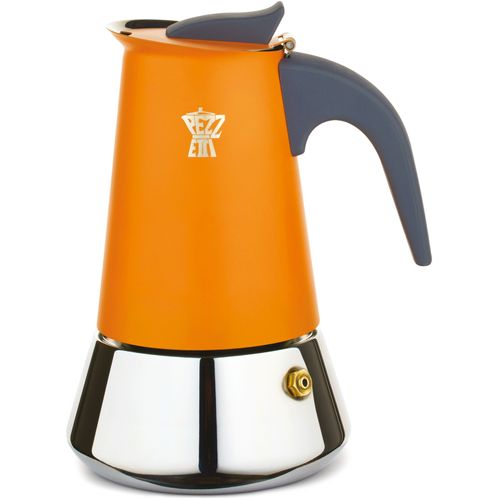 Cafetiere Italienne - Steelexpress - Acier Inoxydable - 6 Tasses - Tous Feux Dont Induction - Orang
