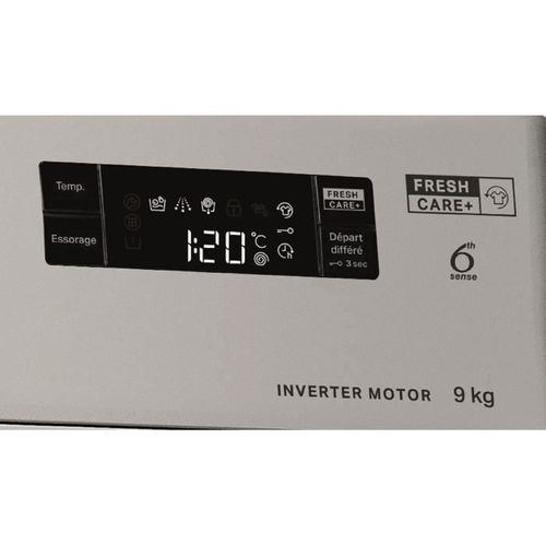 Lave-linge Hublot Ffs9269sbfr - 9 Kg - Induction - 60  - 1200 Trs/min - Silver