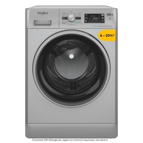Lave-linge Hublot  Ffbp10489sbsvfr - 10 Kg - Induction - L60cm - 1400 Trs/min - Silver