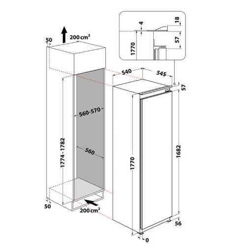 Congélateur intégrable WHIRLPOOL WHSD18F053C1FR