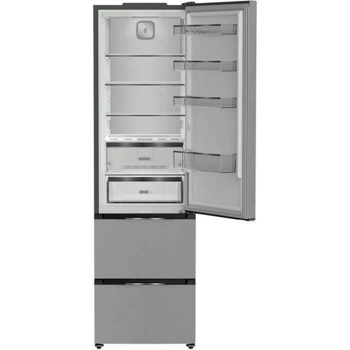 Réfrigérateur Combiné - Whkf6352x5e - Classe C - 351 L (249l + 102l) - 35 dB - Dual No Frost - Gris