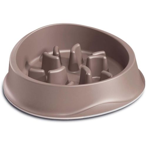 Gamelle Anti Glouton Slow Feeder 1 Litre Taupe