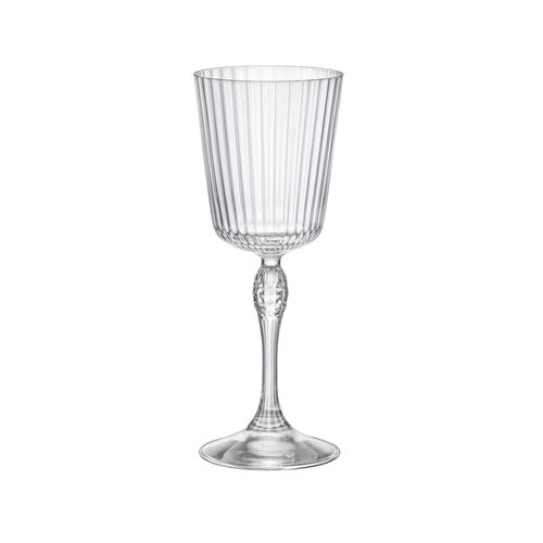Boite De 4 Verres à Pied America 25 Cl En Cristallin