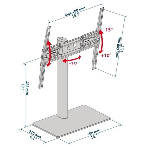 Support Pied Pour TV Stand 400