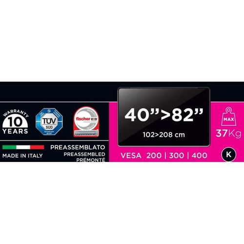 Support Mural TV Inclinable Et Orientable Sp 400sr Plus Pour TV 480972