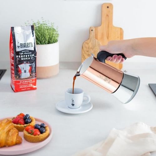 Cafetière Italienne 6 Tasses Induction Cuivre - 0007285/cn
