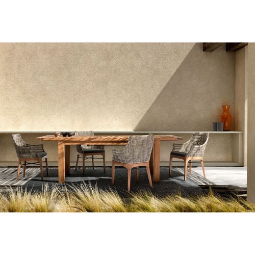 Table De Jardin Extensible En Teck Recyclé L180/250 - Saint Malo