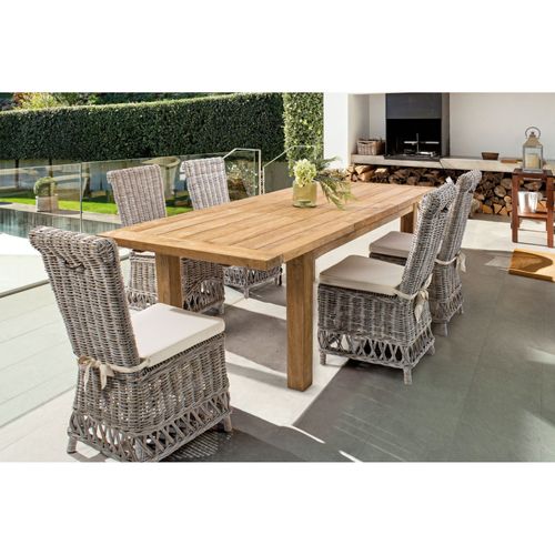 Table De Jardin Extensible En Teck Recyclé L180/250 - Saint Malo