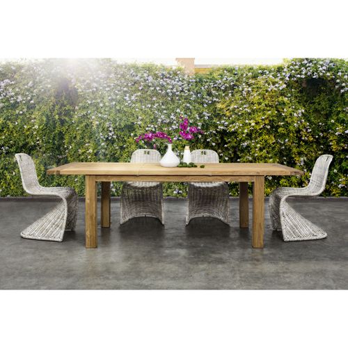 Table De Jardin Extensible En Teck Recyclé L180/250 - Saint Malo