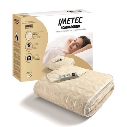 Surmatelas Chauffant - Chauffe-lit Pour Lit Double 150 X 80 Cm - 2 Commandes Avec 2 Tempér