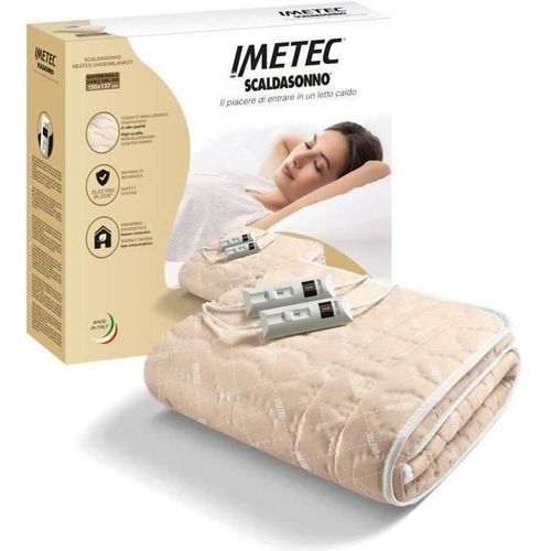 Surmatelas Chauffant - Chauffe-lit Pour Lit Double 150 X 137 Cm - 2 Commandes Avec 2 Tempé