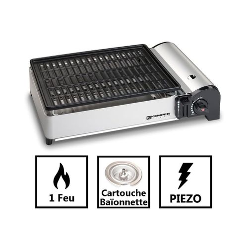Mini Barbecue Gaz Portable Avec Housse 1900w - 104997