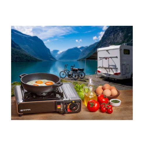 Réchaud Gaz 1 Feu 2.2kw Inox - 104987ss