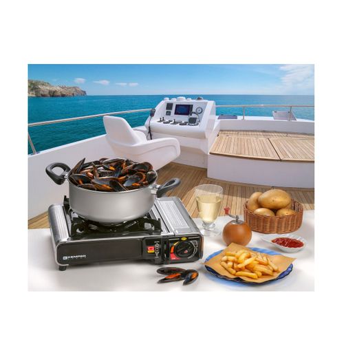 Réchaud Gaz 1 Feu 2.2kw Inox - 104987ss