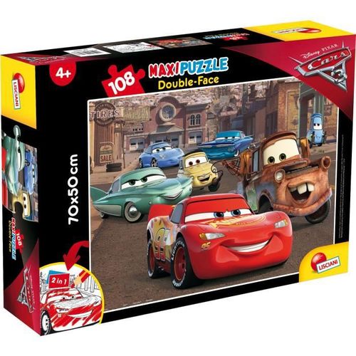 Disney Puzzle Double Face Maxi Floor 108 Cars 3 Racer - Jeux - Jouets BUT