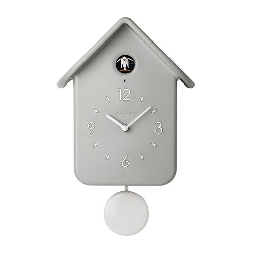 Horloge Murale 39 Cm Avec Pendule Gris Clair