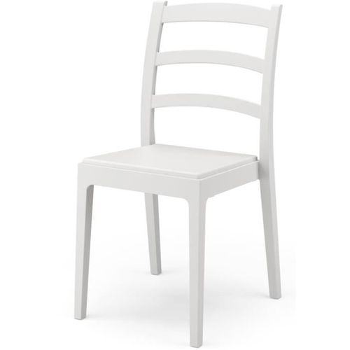 Lot De 4 Chaises - Rea - 51 X 46 X H88 Cm - Blanc