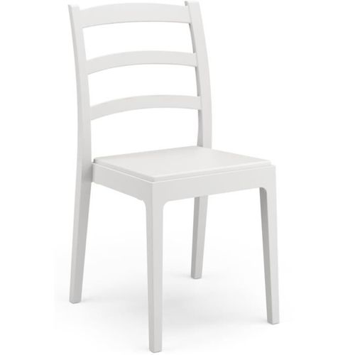 Lot De 4 Chaises - Rea - 51 X 46 X H88 Cm - Blanc