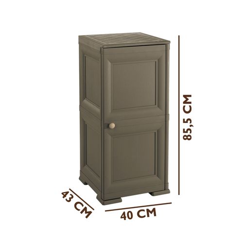 Cave 85.5 Cm X 40 Cm Wengé Pour 18 Bouteilles