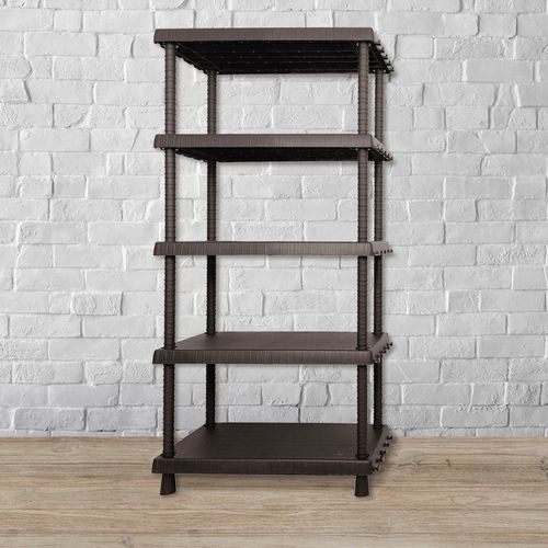 Tablette À 5 Niveaux En Polypropylène L 82 X P 40 X H 164.5 cm.