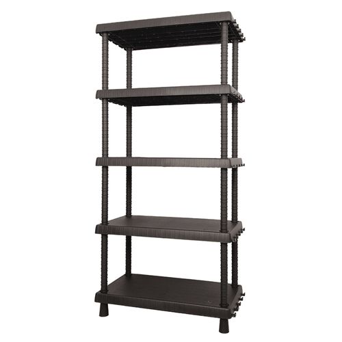 Tablette À 5 Niveaux En Polypropylène L 82 X P 40 X H 164.5 cm.