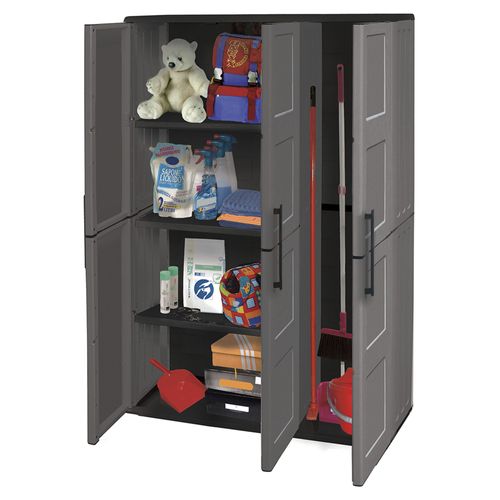 Armoire En Matériau Écologique Et Recyclable, Avec Charnières En Acier Et Étagères Réglables