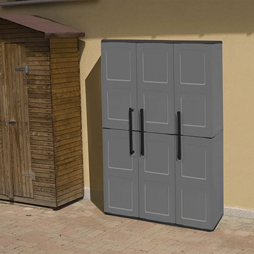 Armoire En Matériau Écologique Et Recyclable, Avec Charnières En Acier Et Étagères Réglables