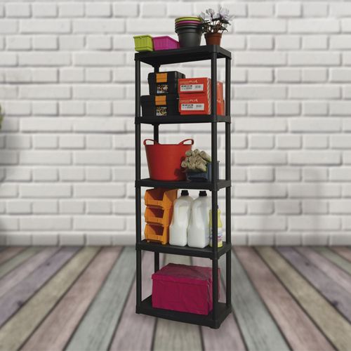 5 Étagères En Plastique En Polypropylène 60 x30 x 176 cm.