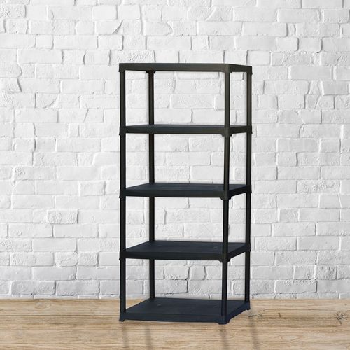Art Plast - Étagère En Plastique, Noir, 90 x 40 x 176 cm